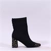 Una Healy Homegrown Toecap Ankle Boot - Black Leopard